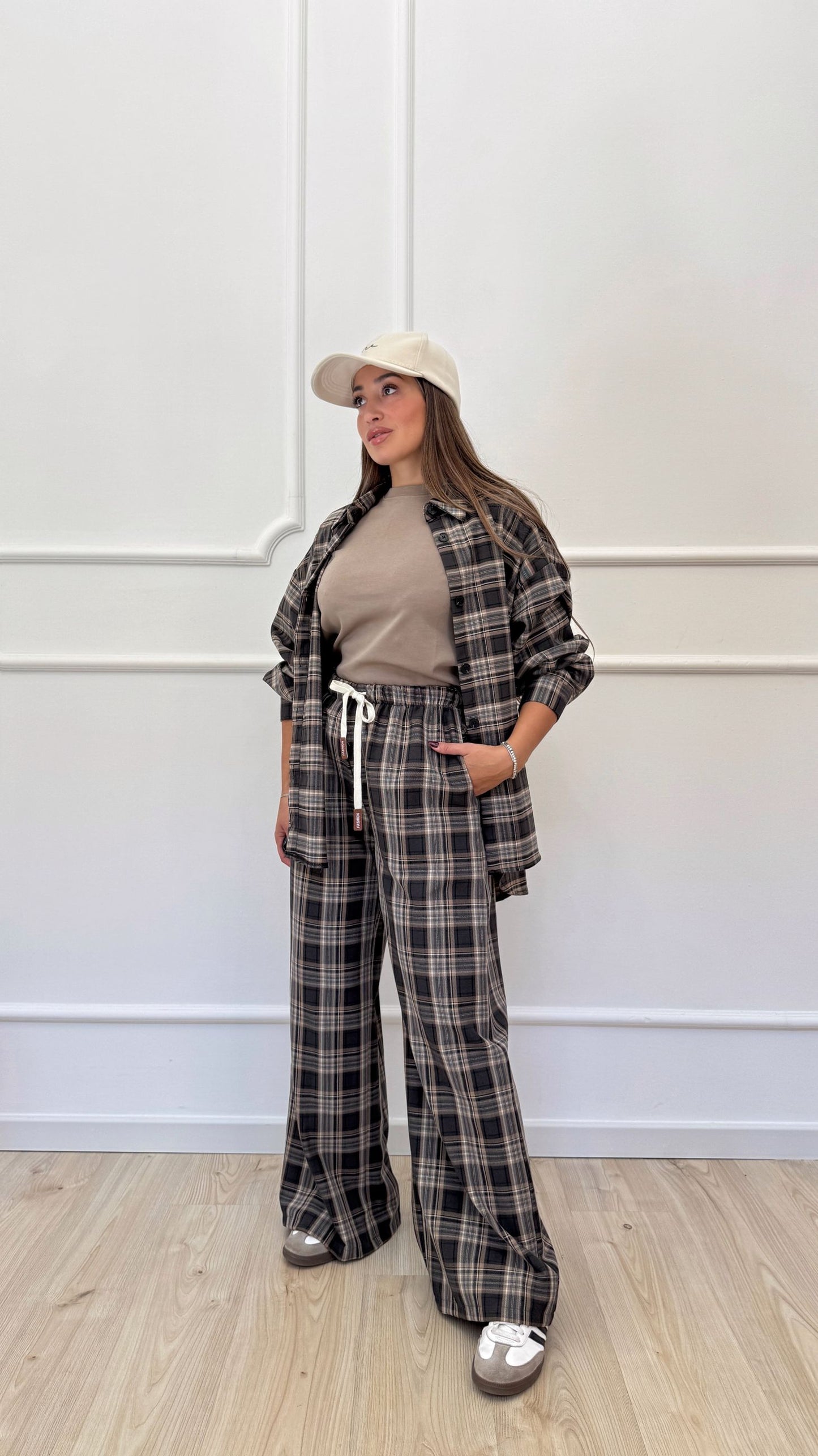 Pantalone a quadri flanella