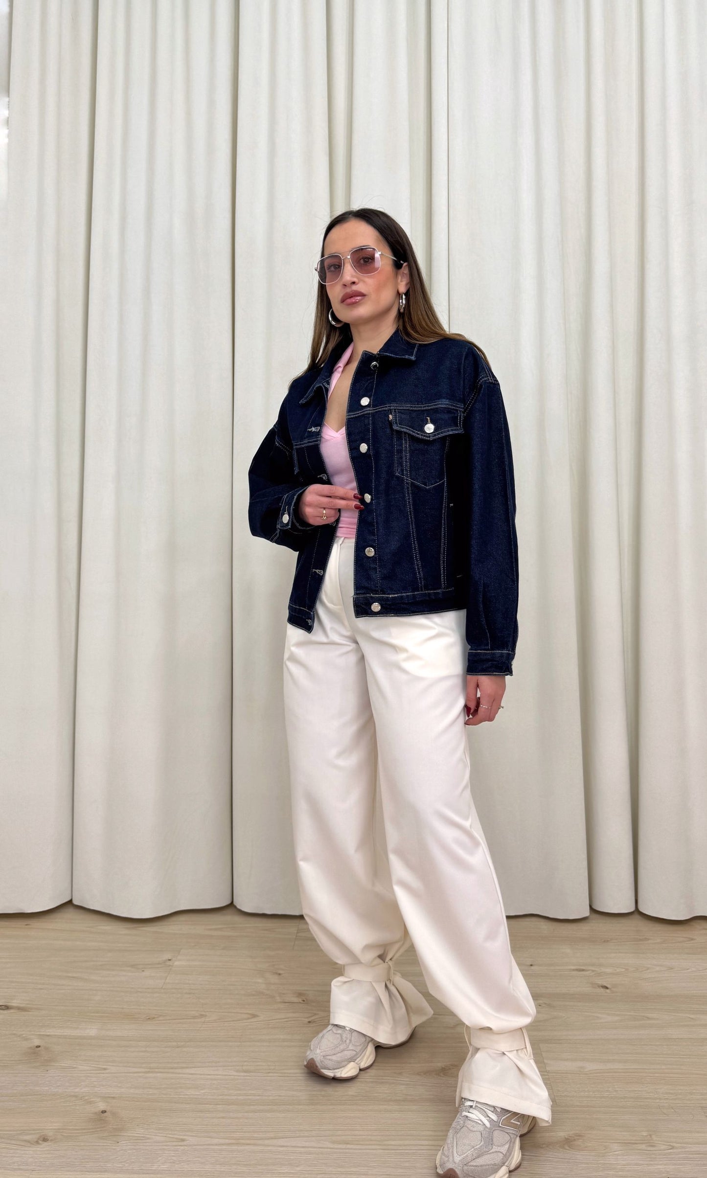 Giacca in denim scuro