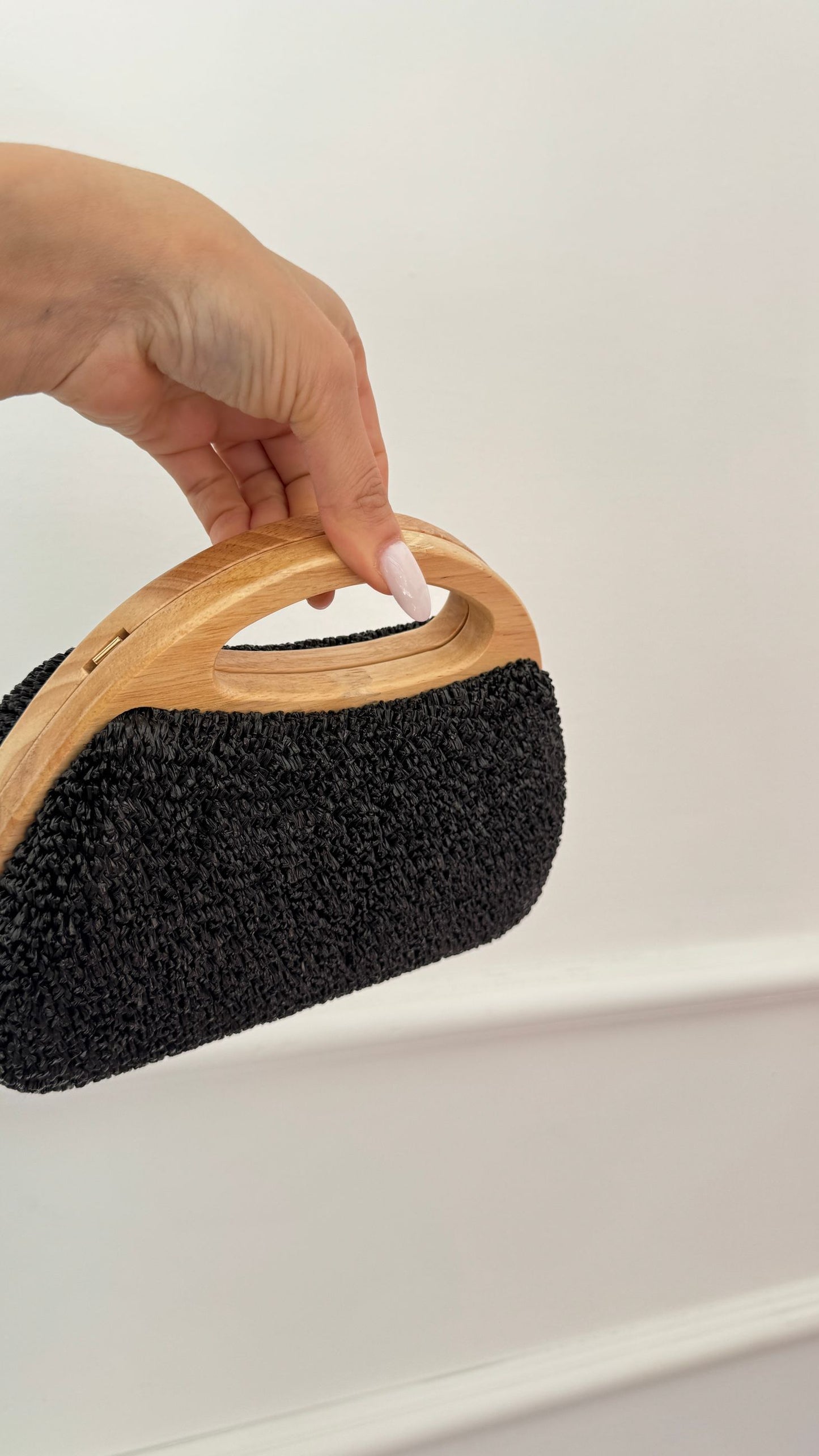 Pochette rigida legno nera