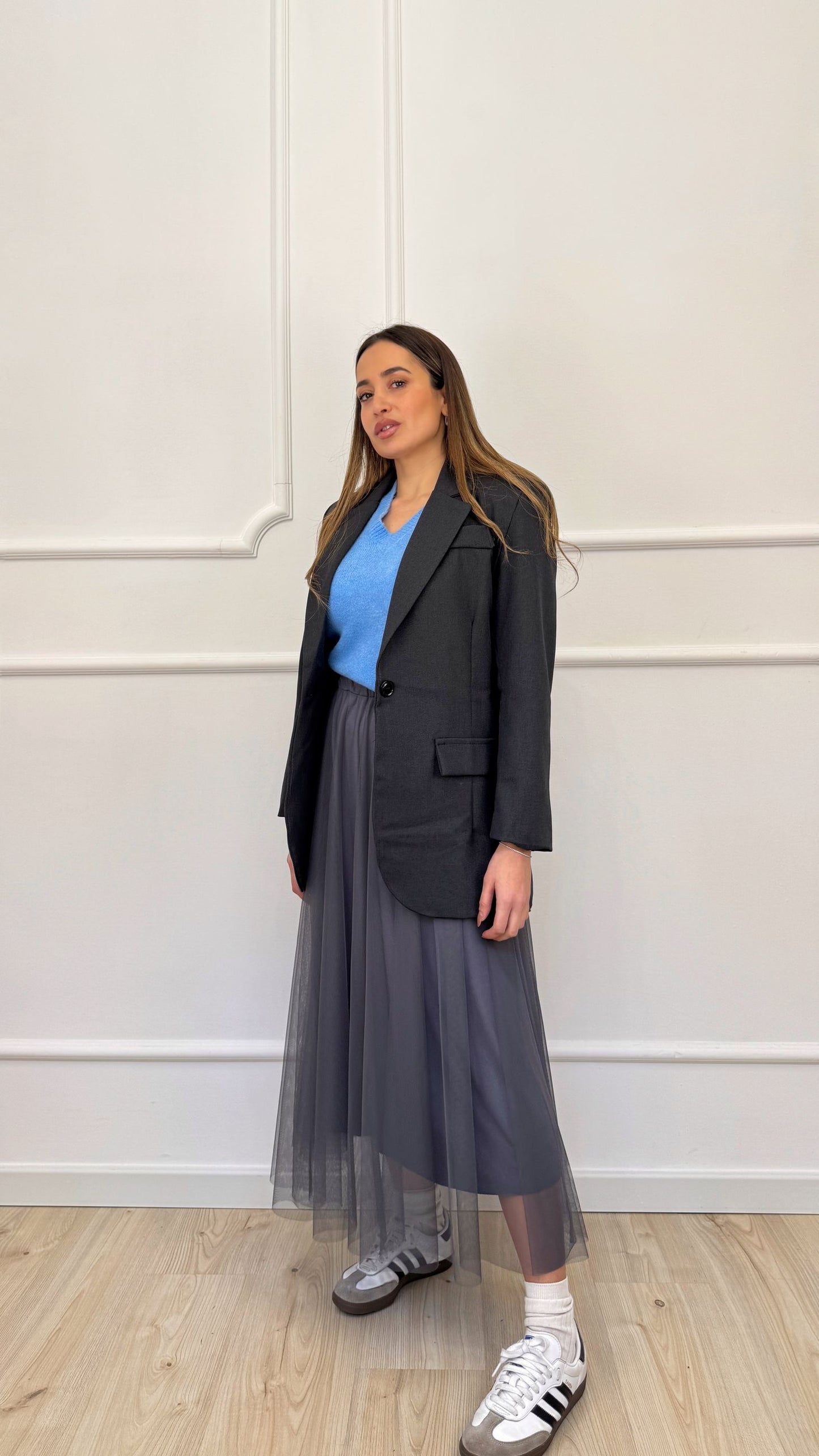 Giacca lunga basic