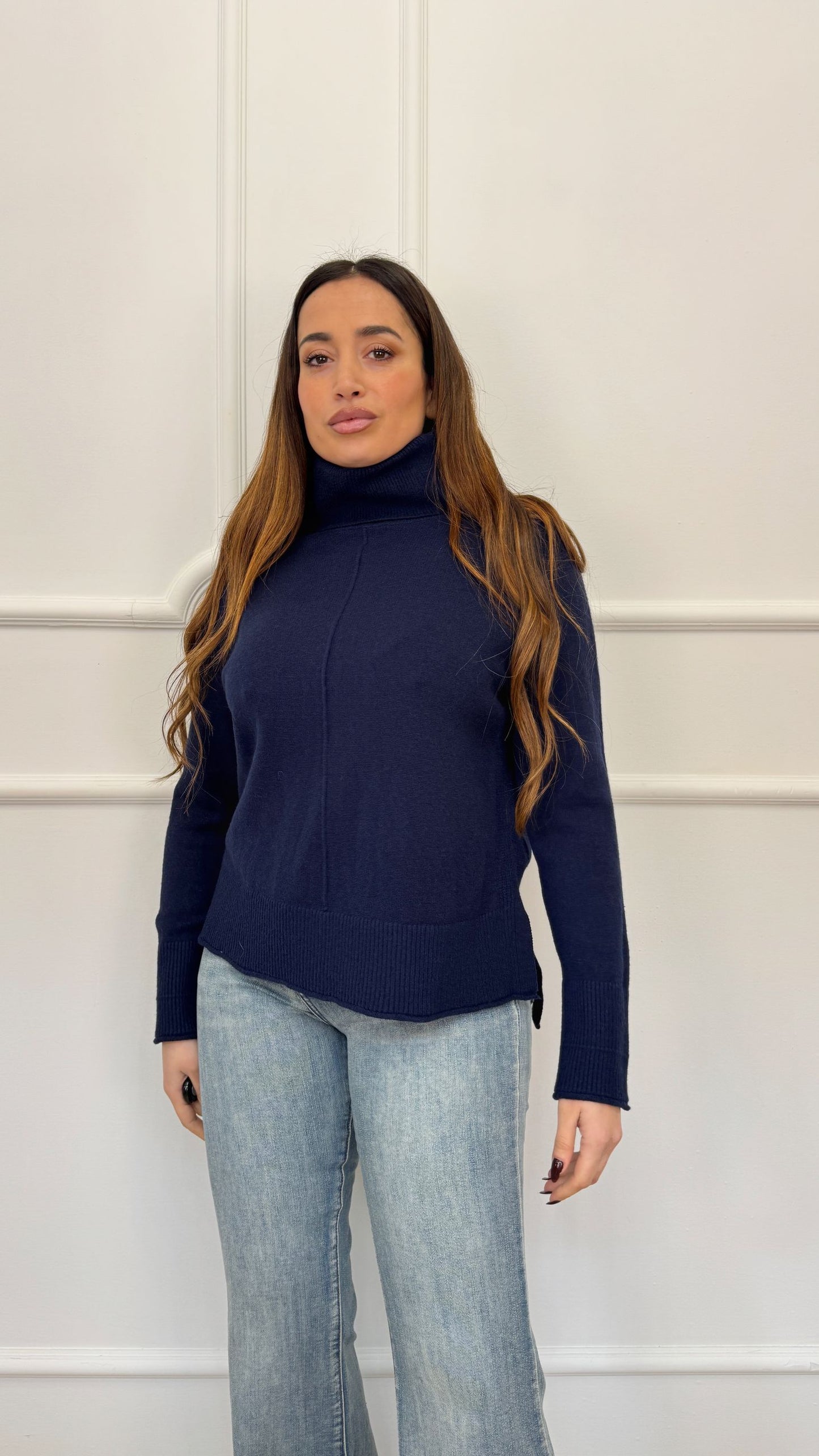 Maglia ampia collo alto