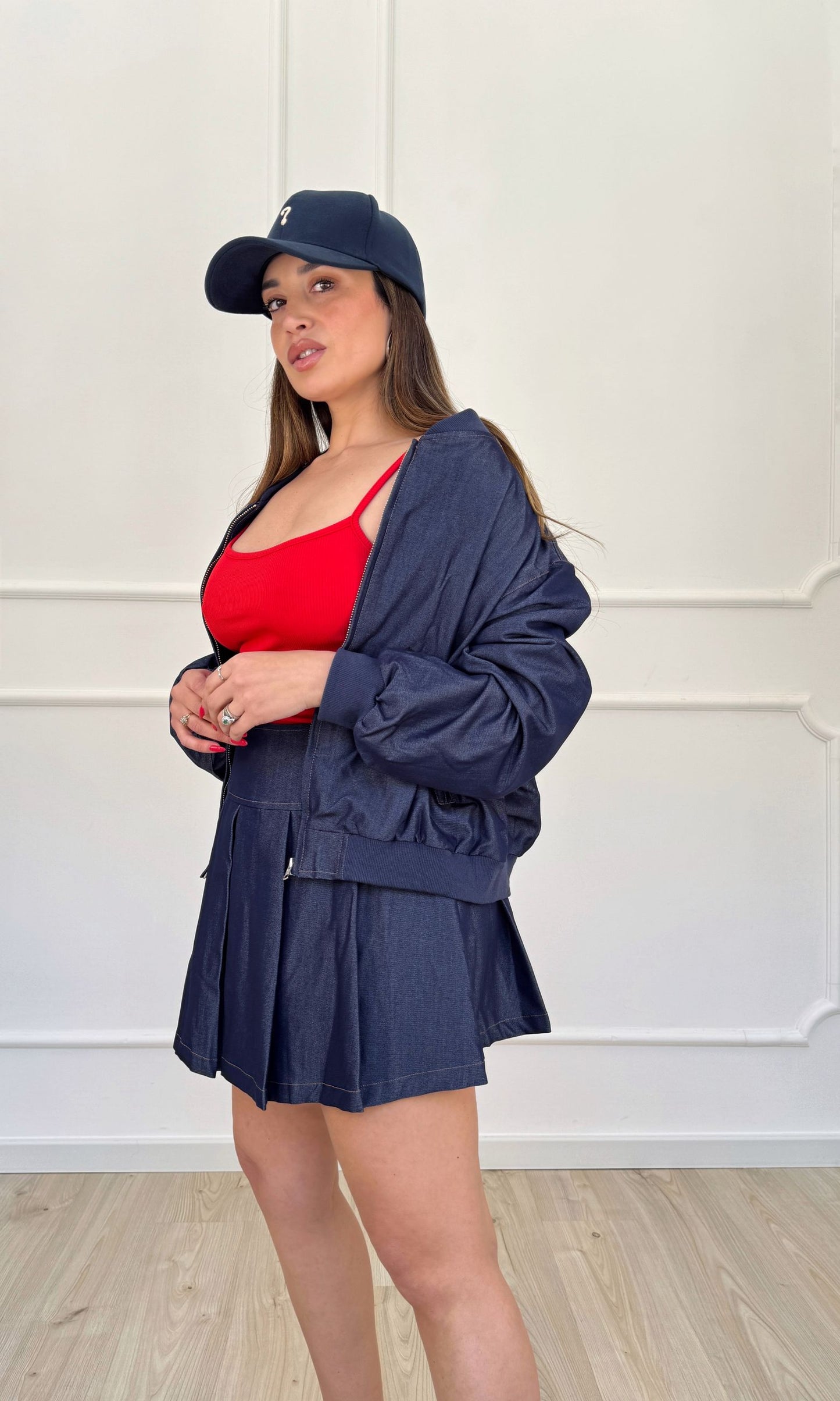 Completo college in denim