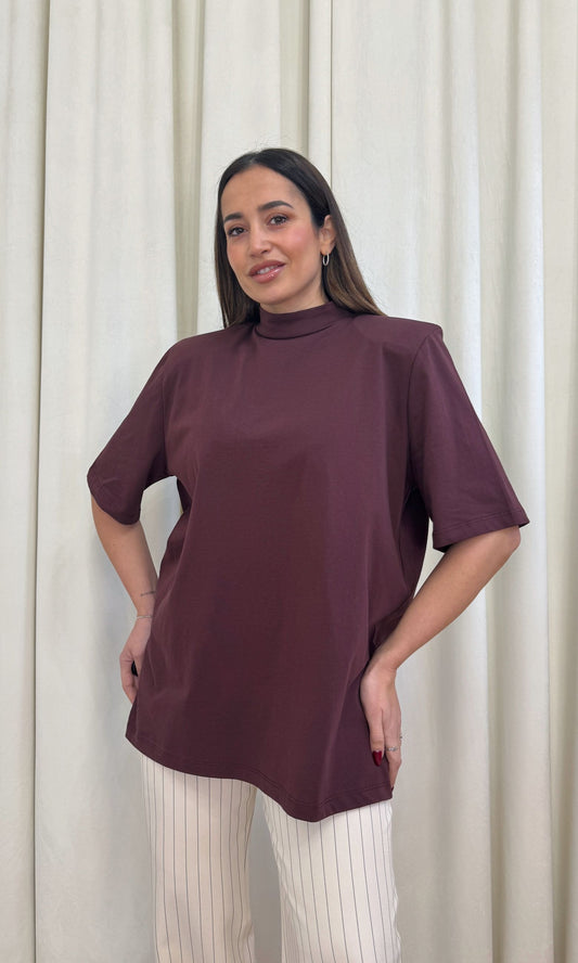 T-shirt colletto oversize