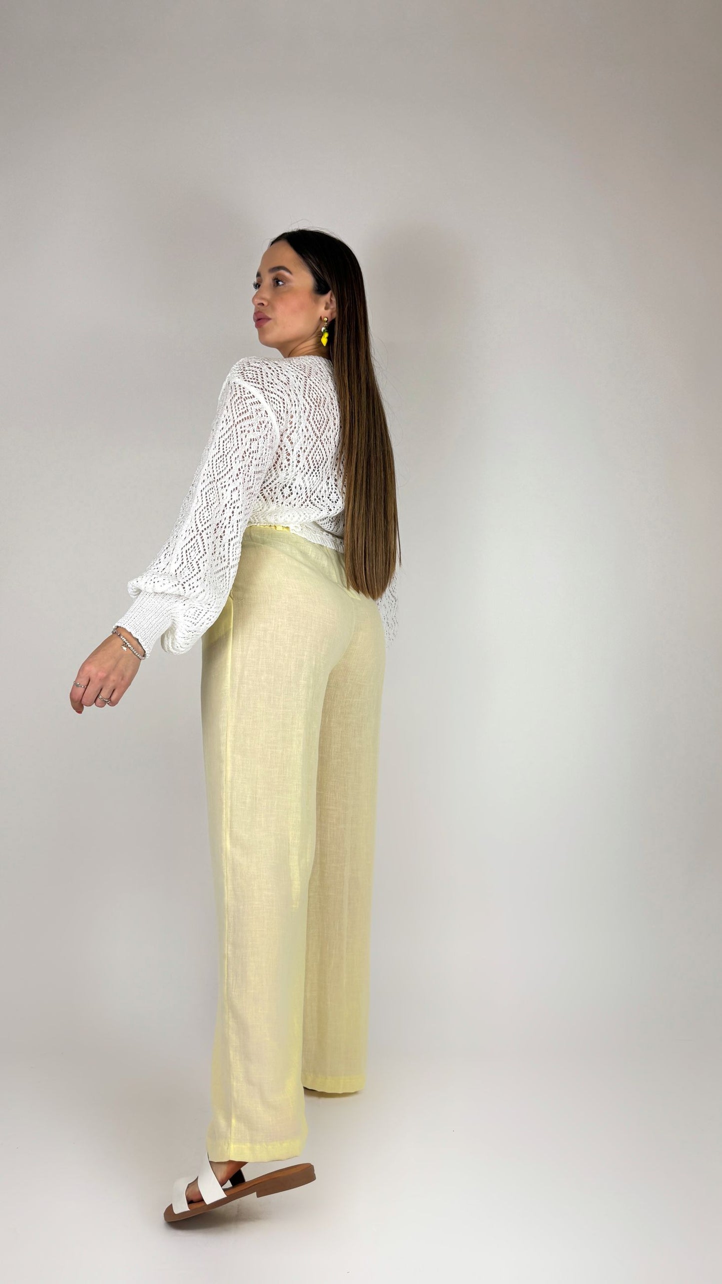 Pantalone palazzo lino