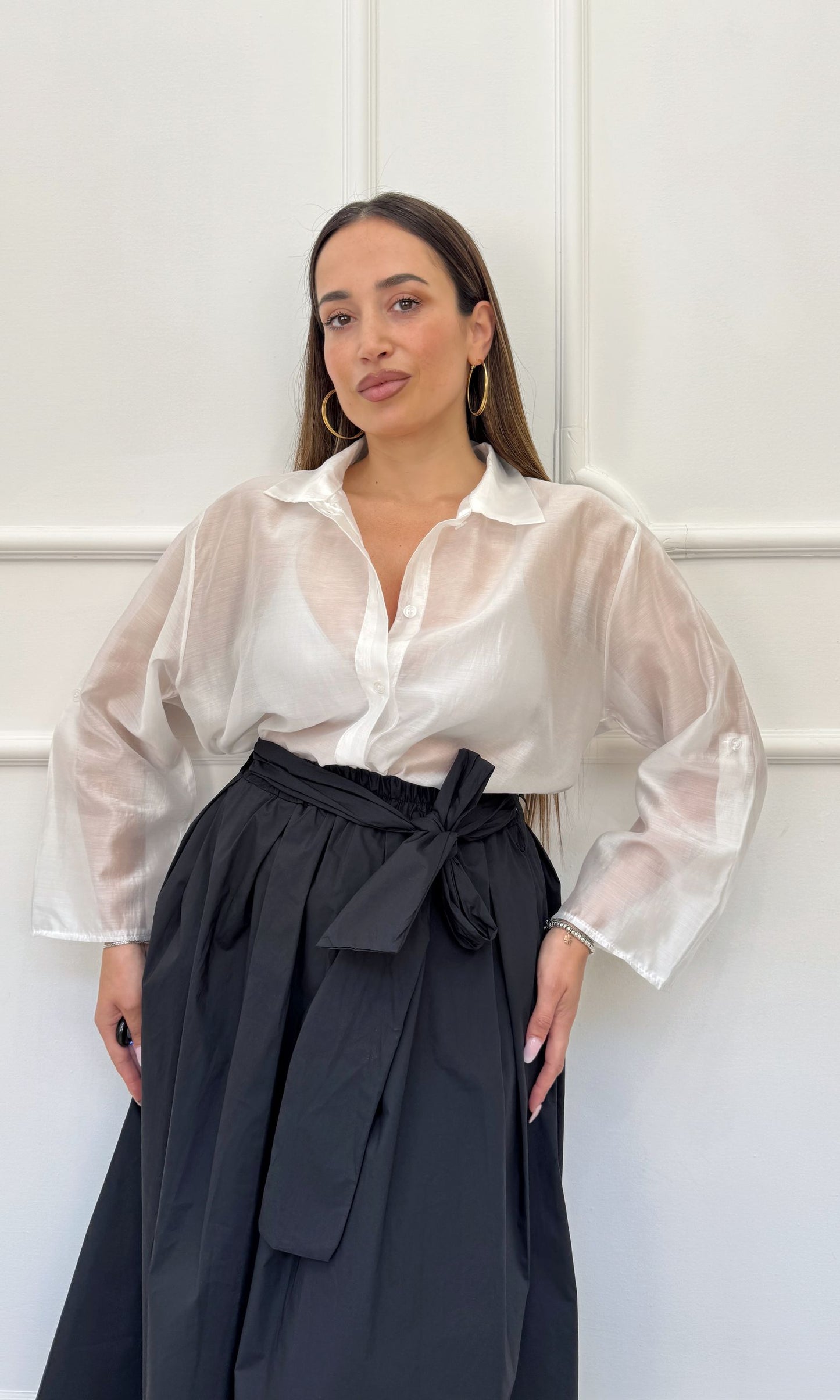 Camicia in tencel Basic