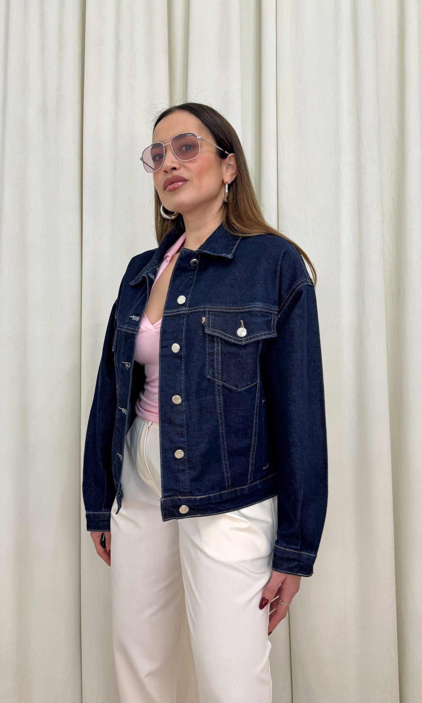 Giacca in denim scuro