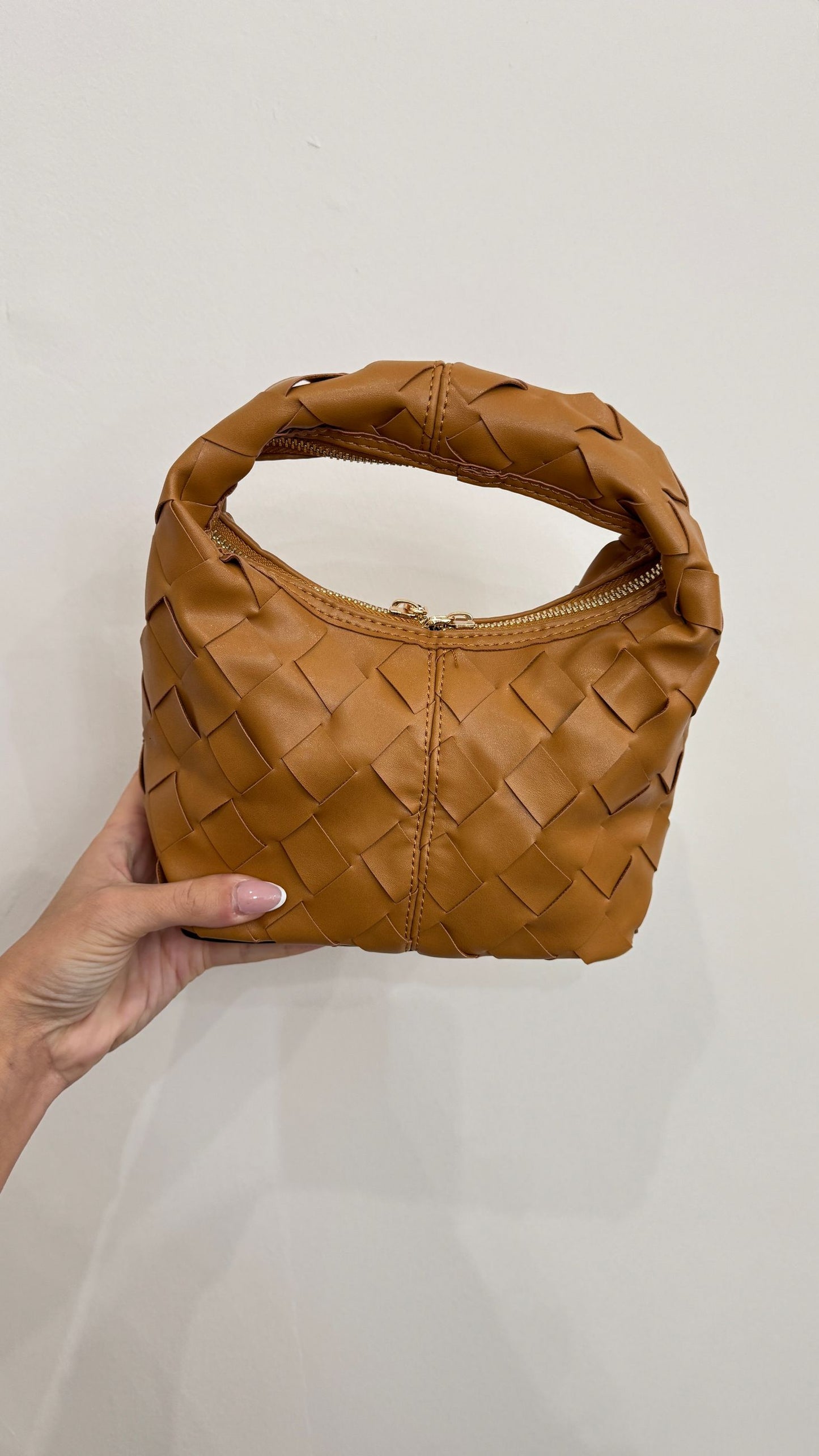 Borsa 'Braid' cuoio