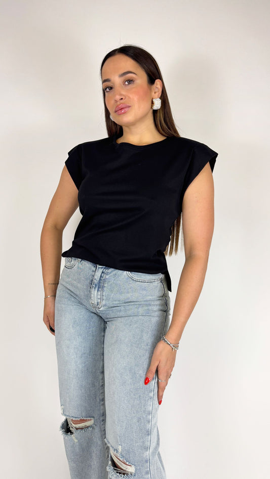 T-shirt aletta con spalline