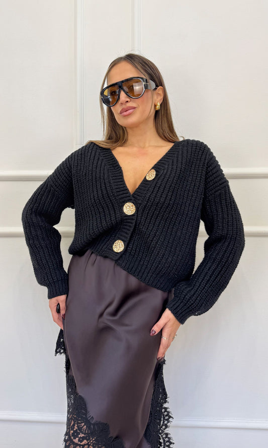 Cardigan lana doppia