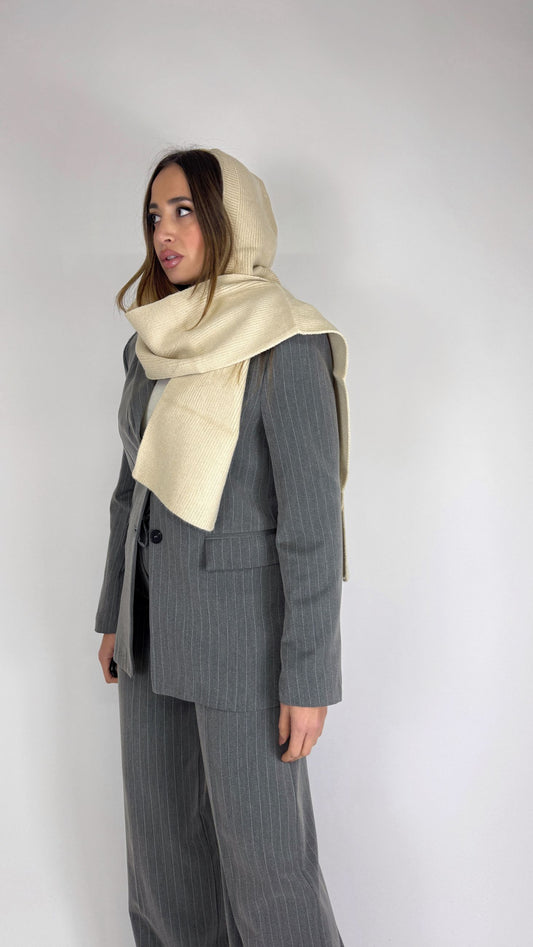 Sciarpa cappuccio Beige