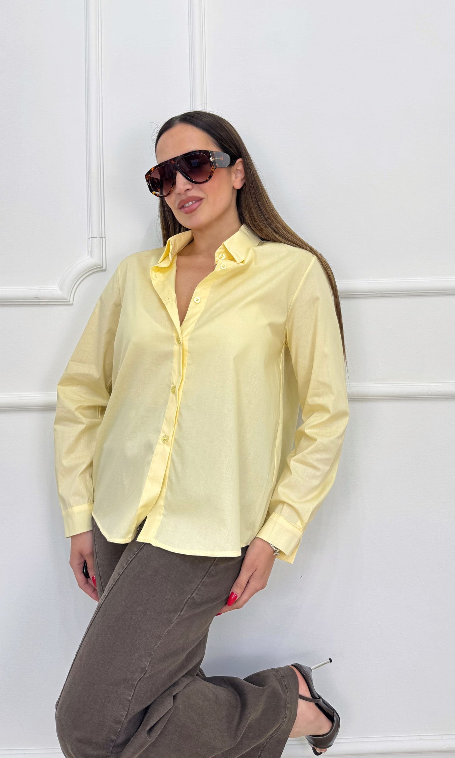 Camicia basic ampia