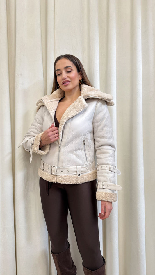 Montone Panna doppio collo