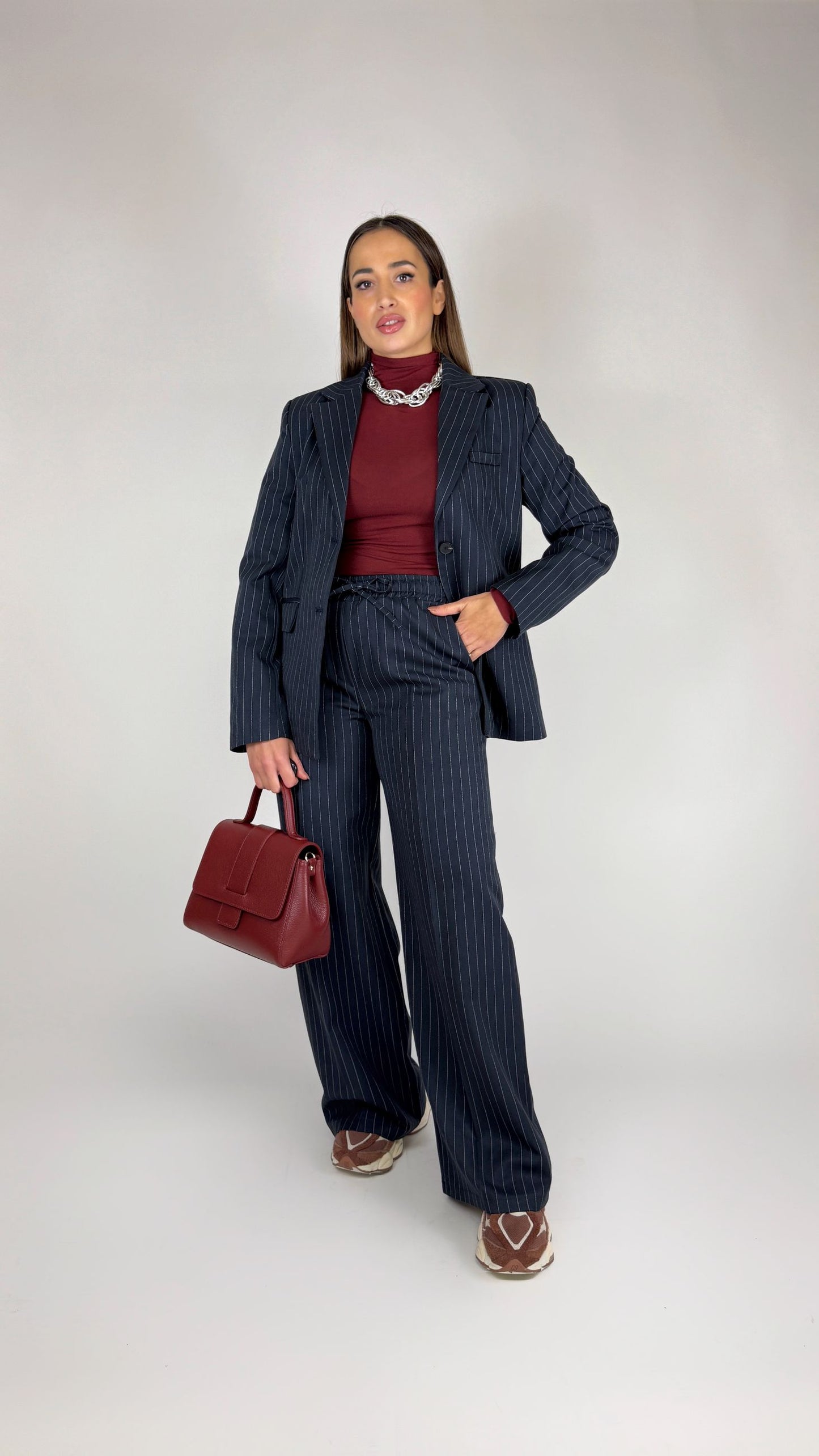 Tailleur “Office” gessato