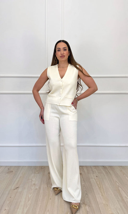 Coordinato in filo con gilet