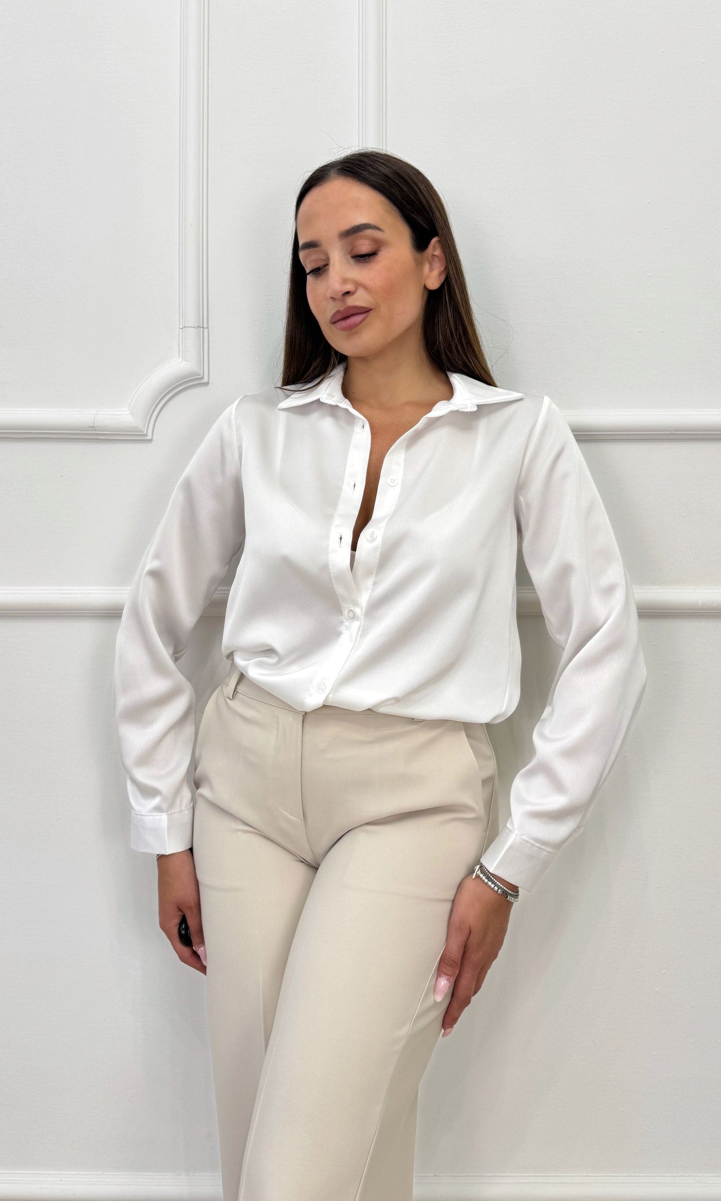 Camicia in satin basic