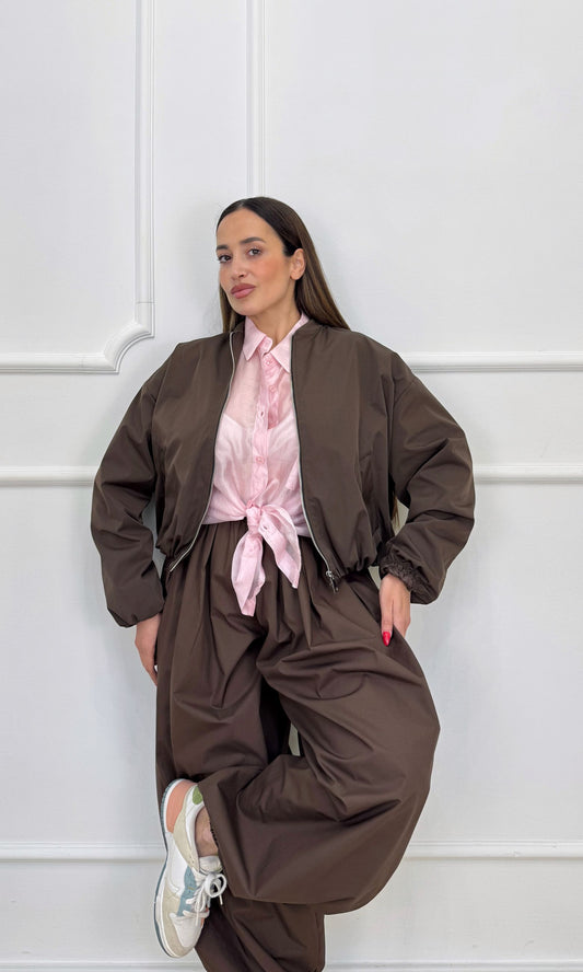 Bomber in nylon
