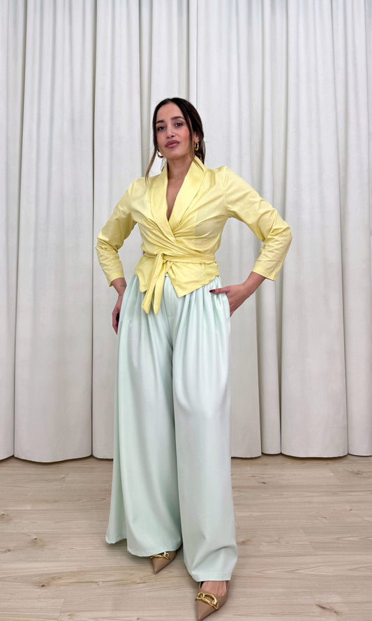 Pantalone con tripla pence