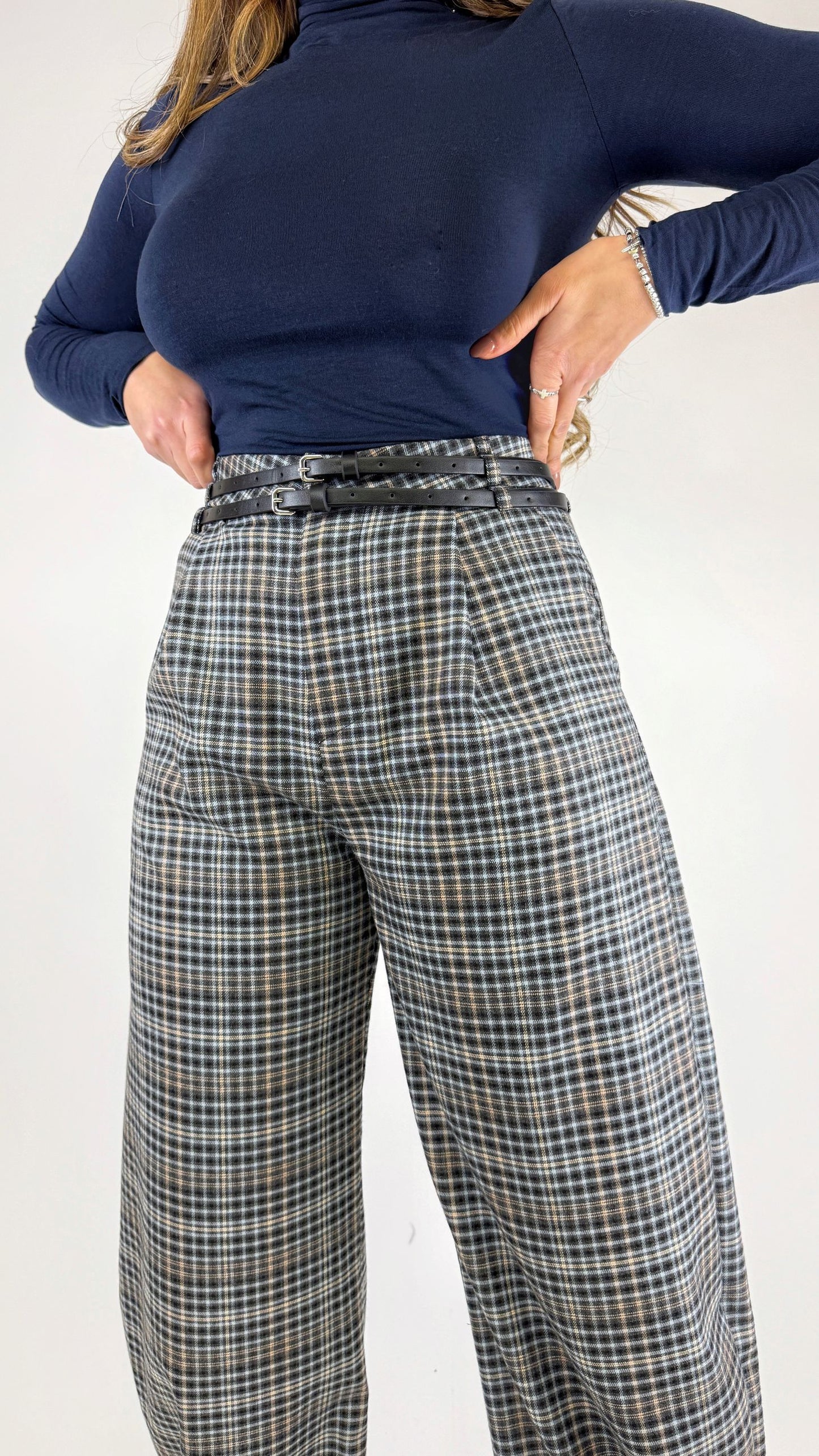 Pantalone ballon quadretti Lumina