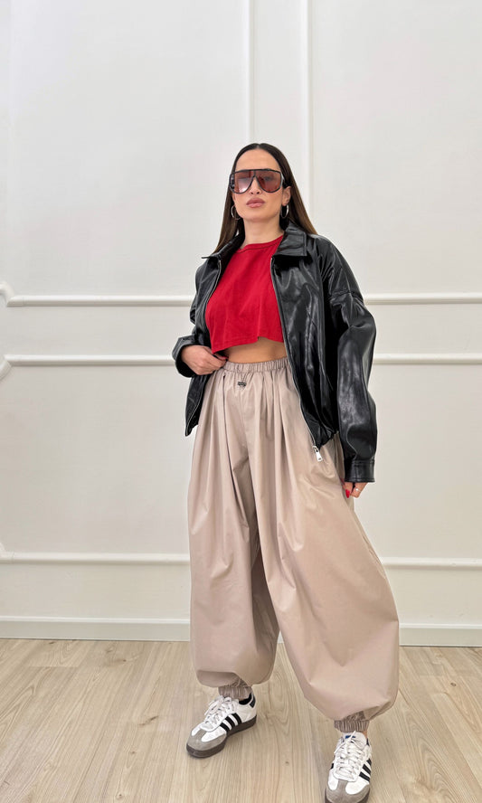 Pantalone ballon con elastico