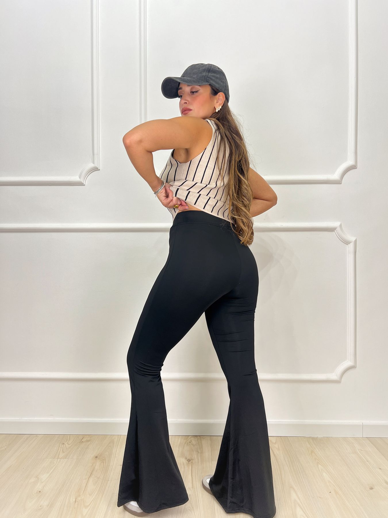 Leggings a zampa nero