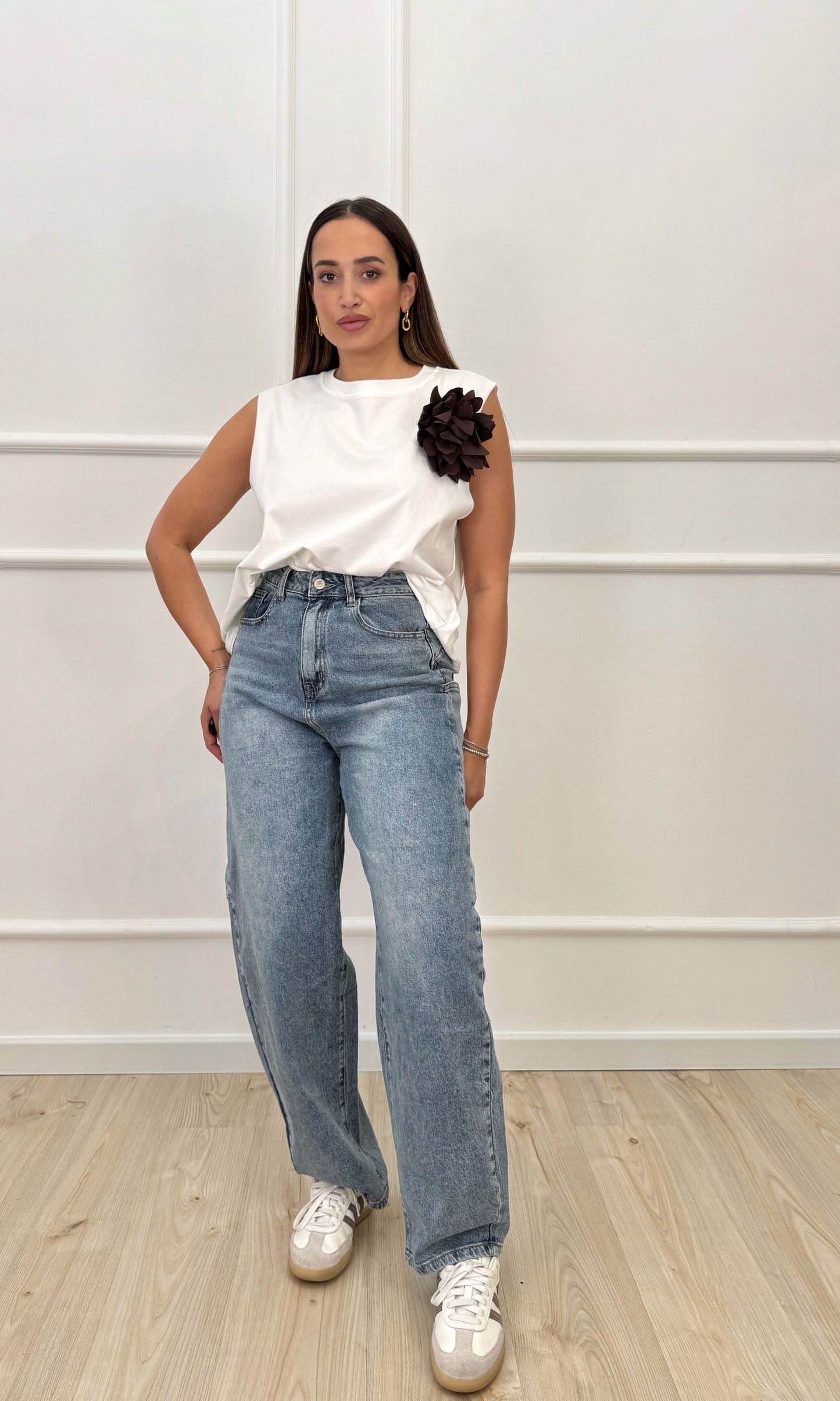 Jeans ballon con tasconi