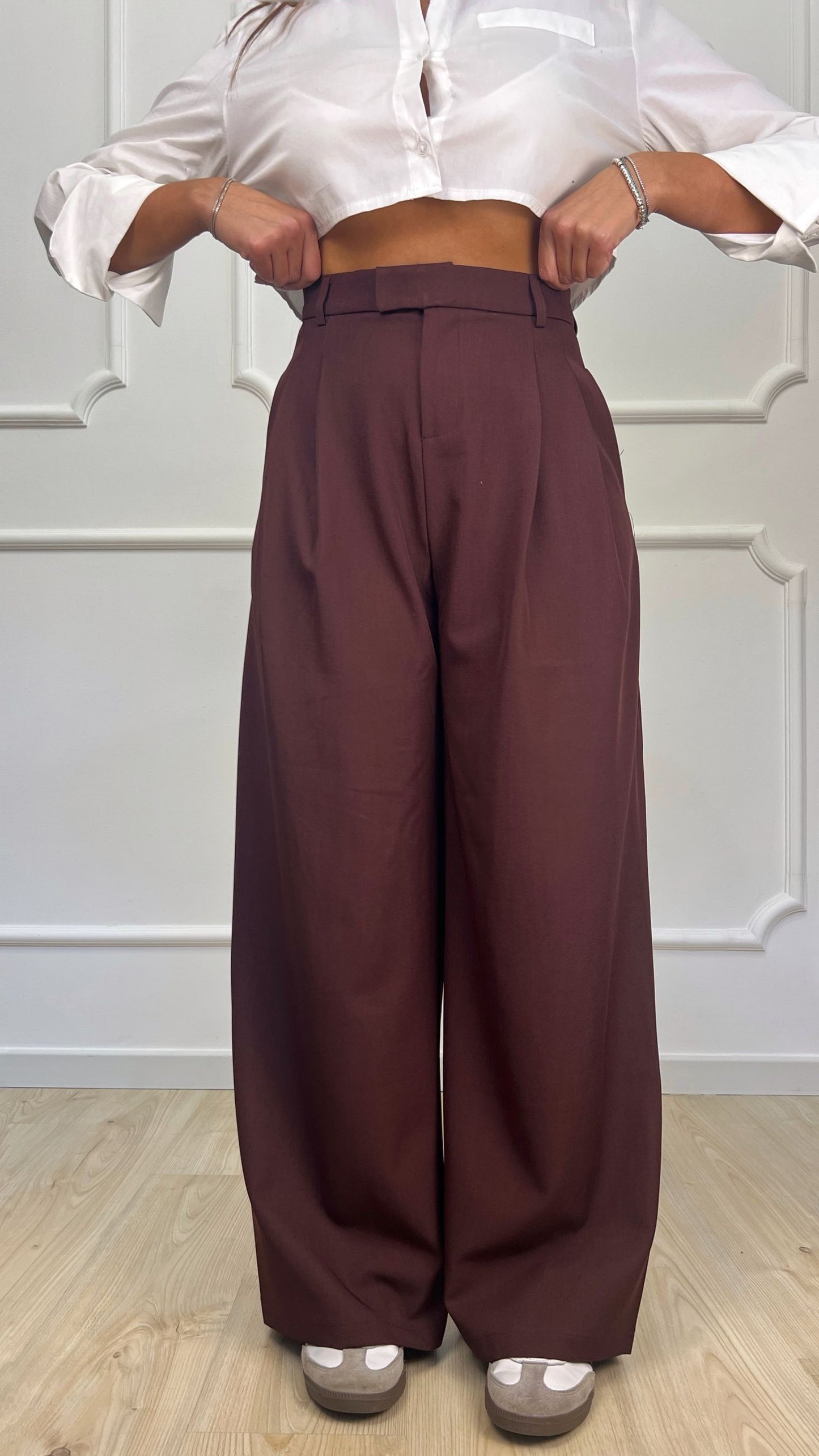 Pantalone palazzo 'Suaili' Bordeaux