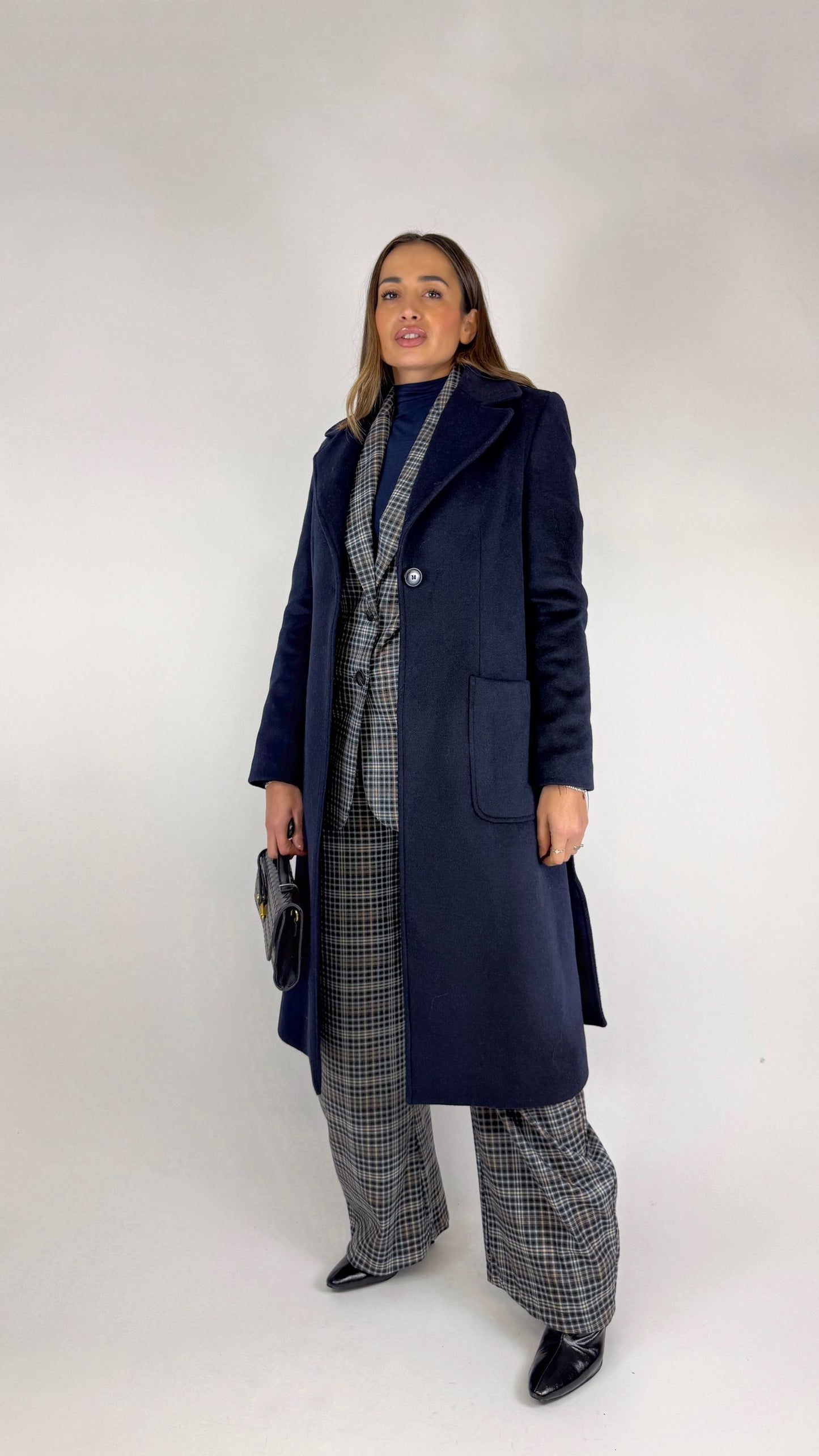Cappotto Monopetto Blu 'By Miriam Russo'