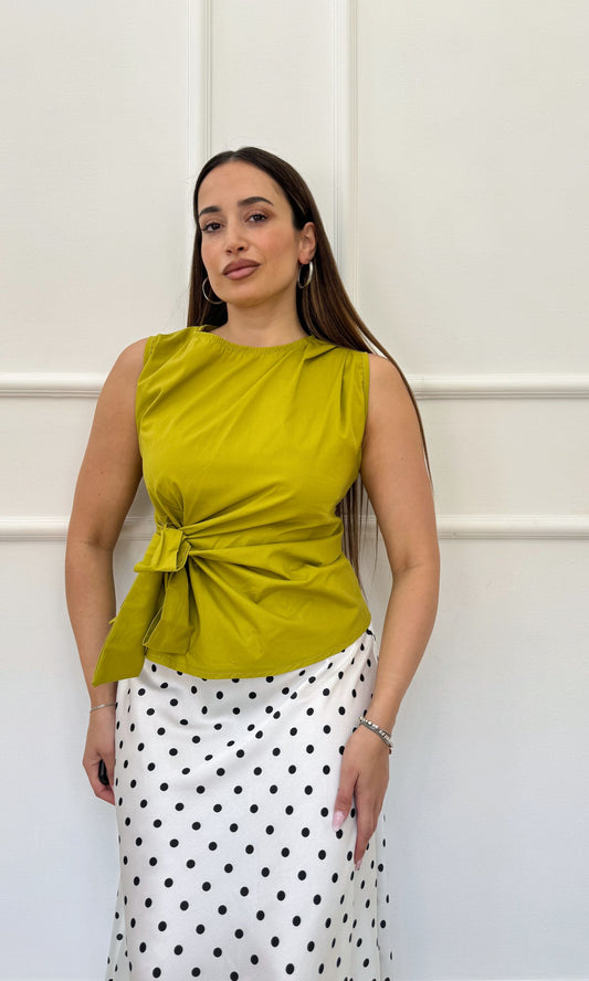 Camicia avvitata con nodo
