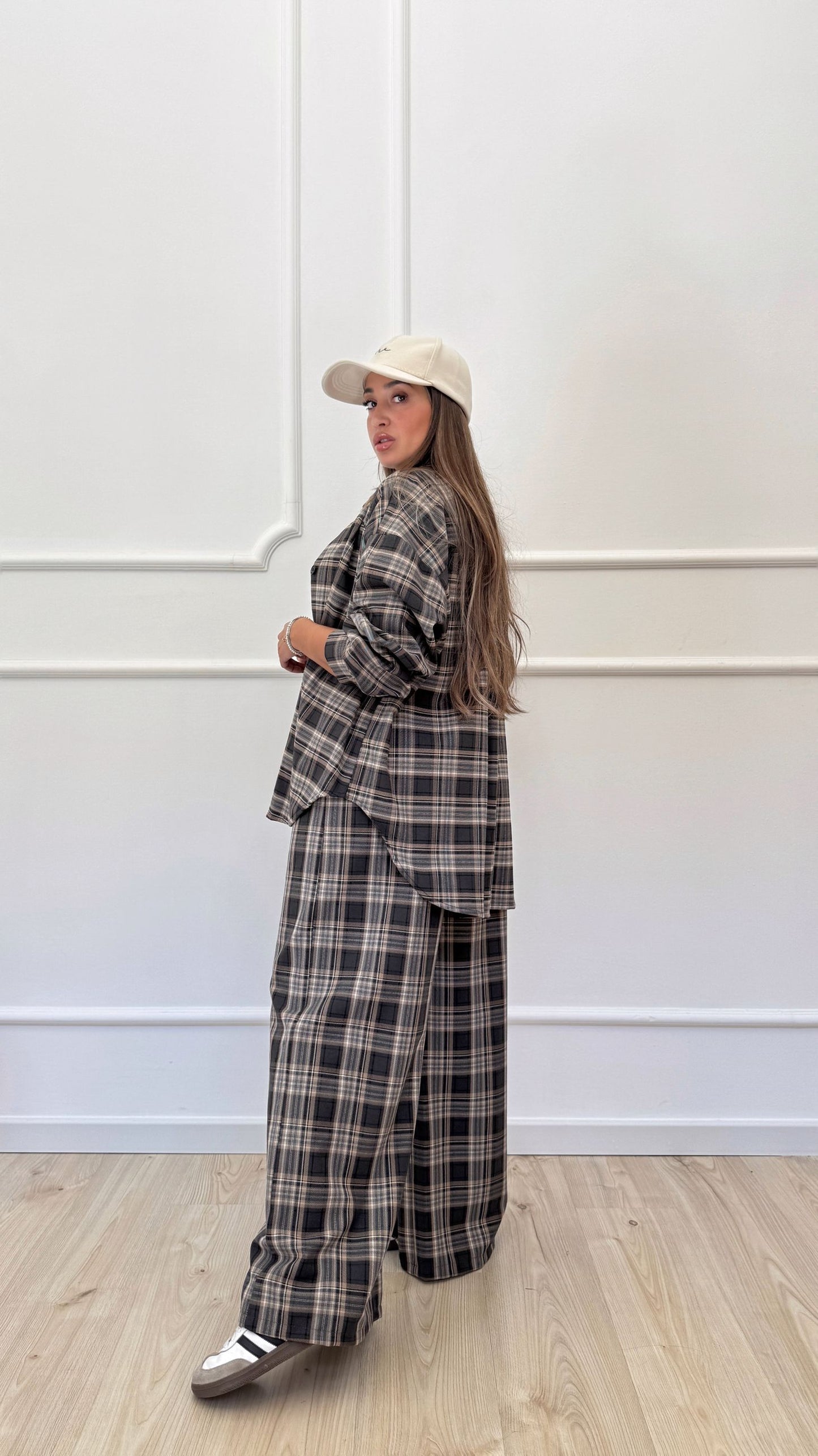 Pantalone a quadri flanella