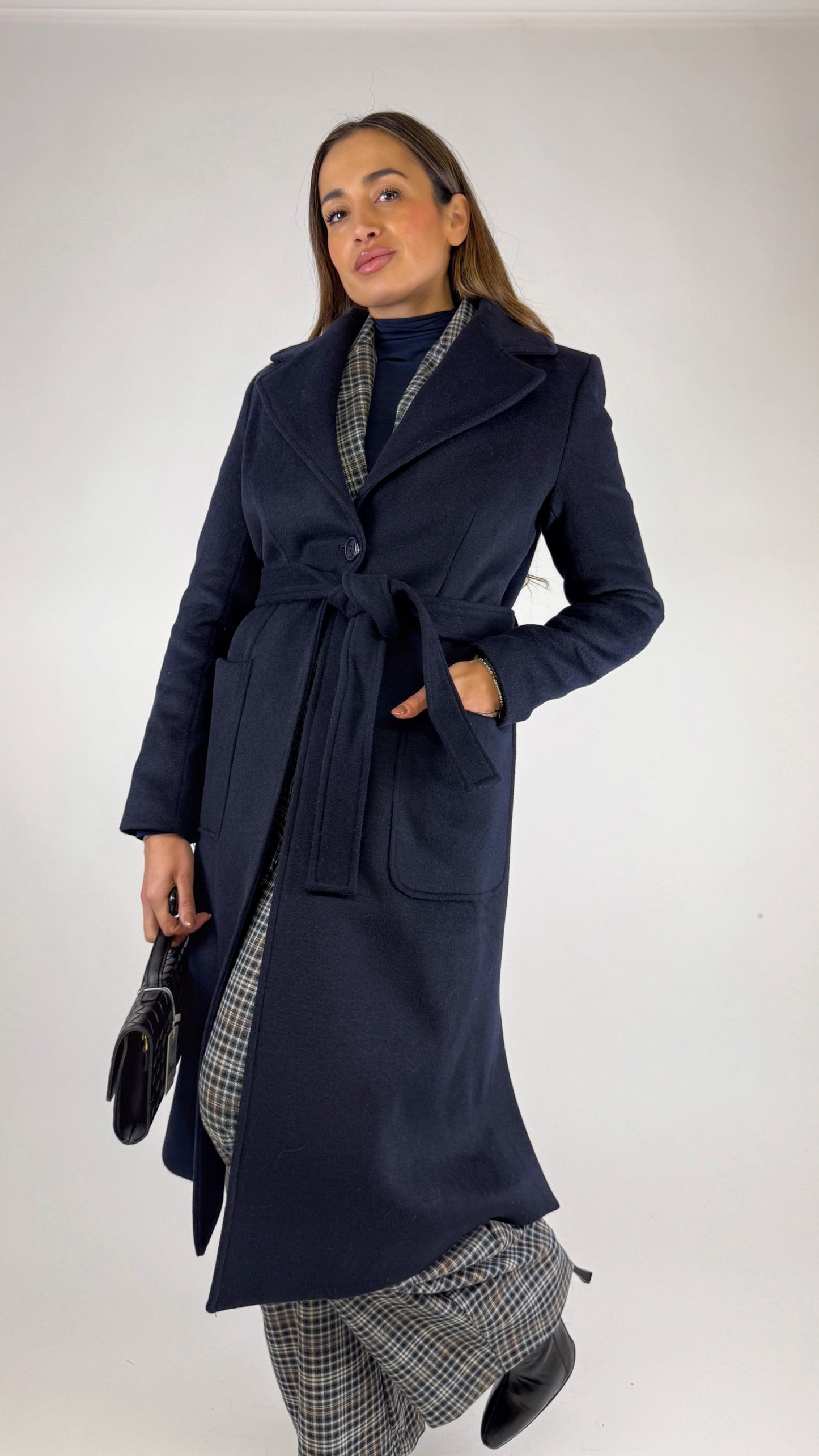 Cappotto Monopetto Blu 'By Miriam Russo'