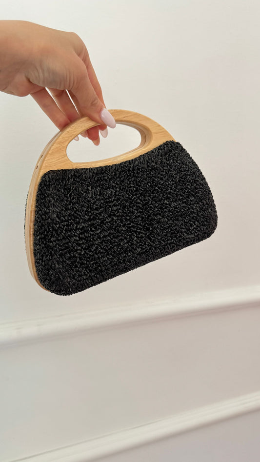 Pochette rigida legno nera
