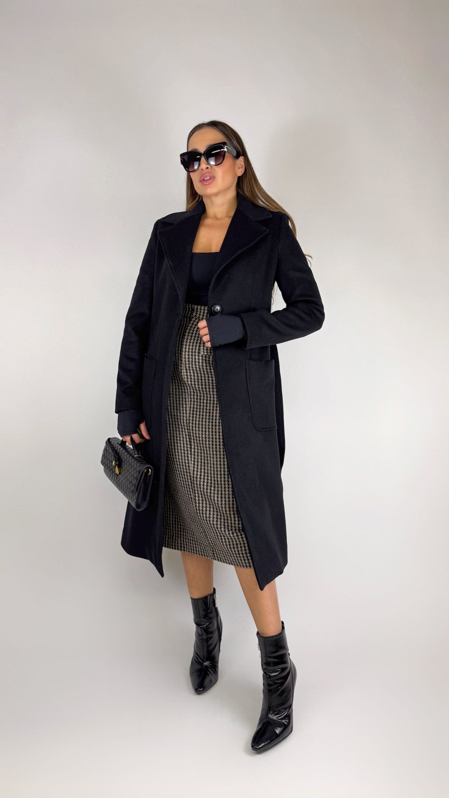 Cappotto Monopetto Nero 'By Miriam Russo'