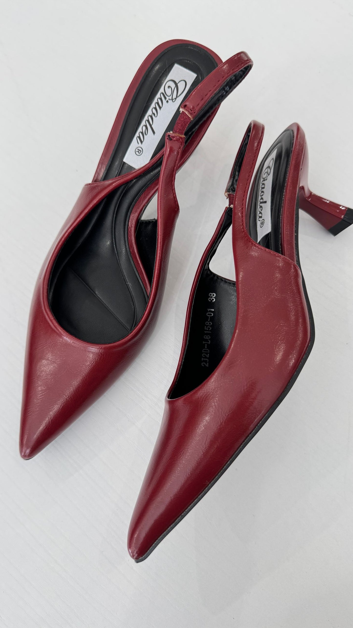 Décolleté slingback bordeaux