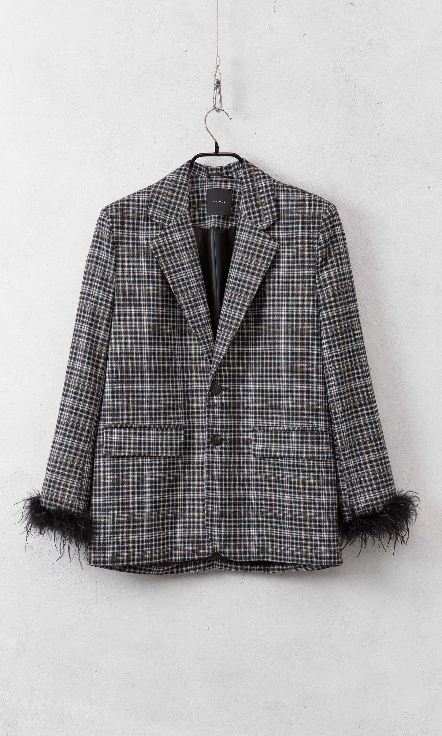 Giacca over a quadretti Lumina