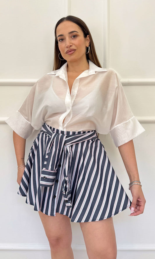 Camicia in tencel mezze maniche