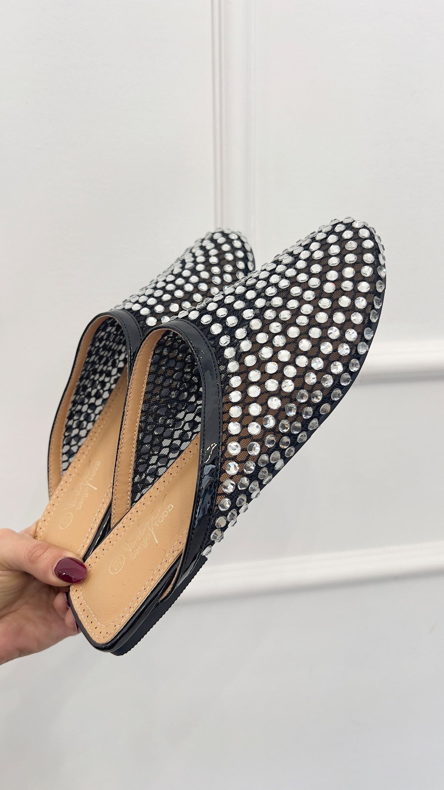 Sabot strass Nere
