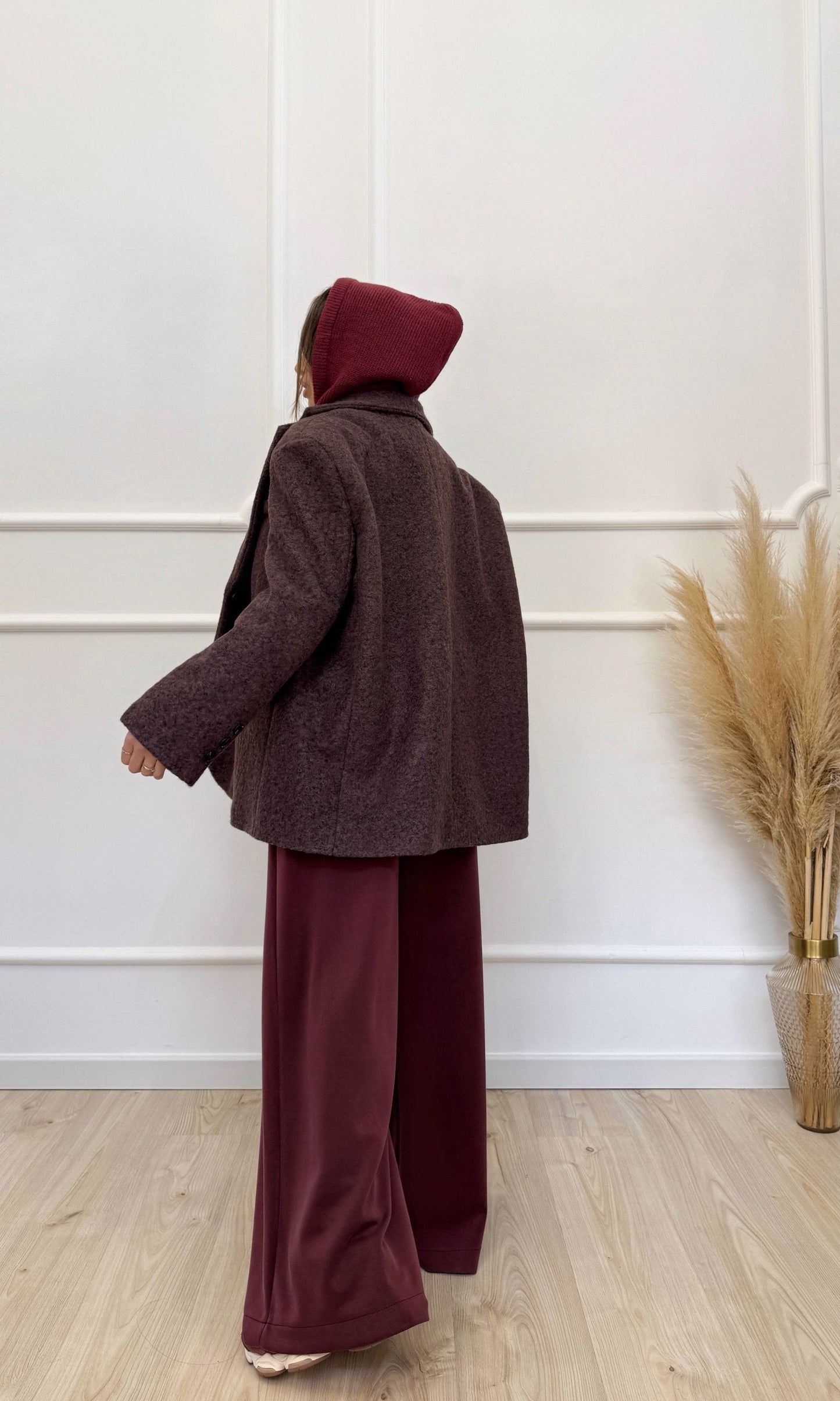 Giacca cappottino marrone