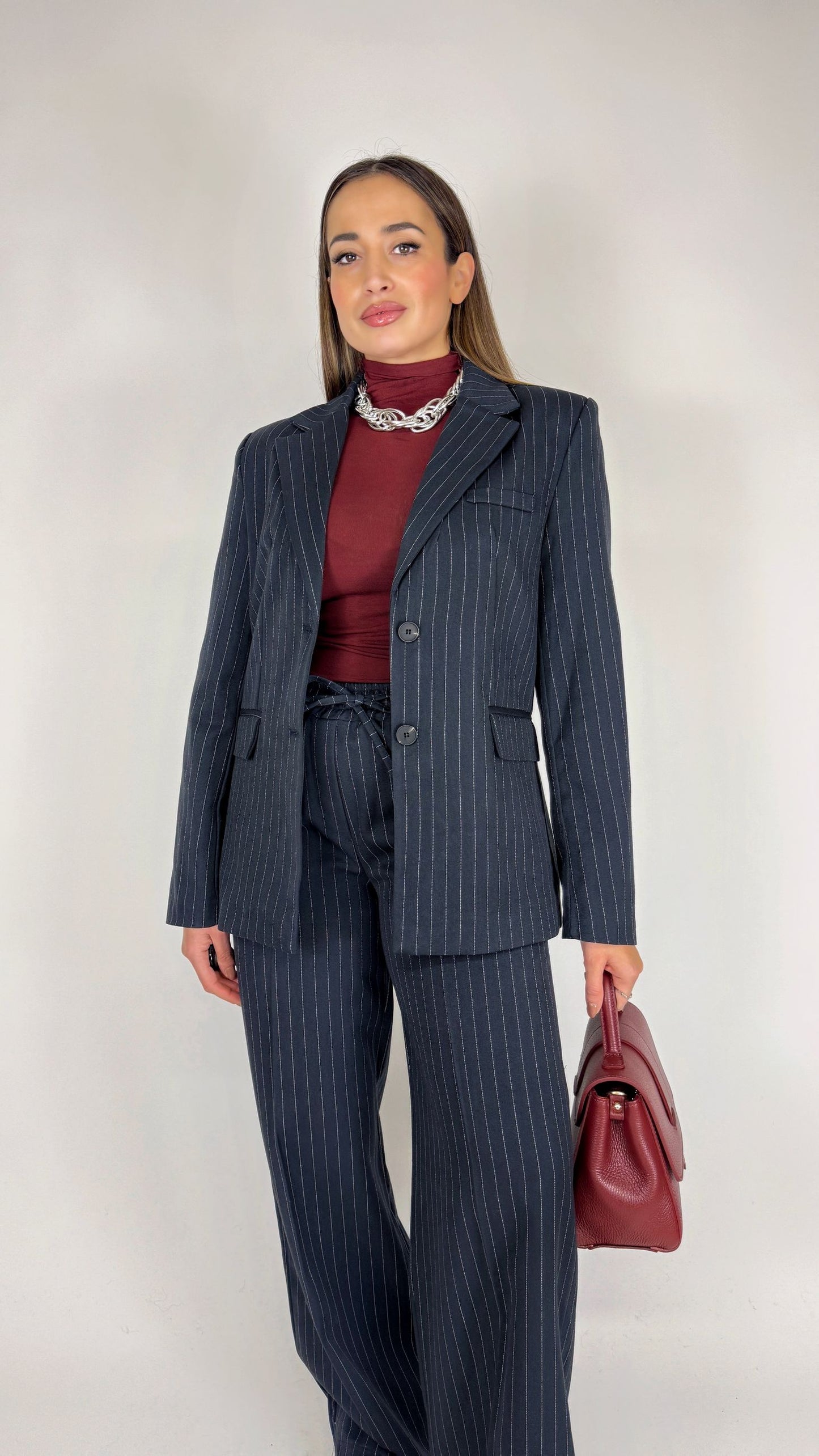 Tailleur “Office” gessato