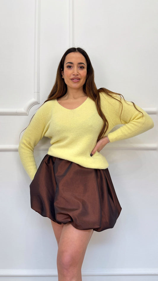 Maglioncino in lana scollo a V