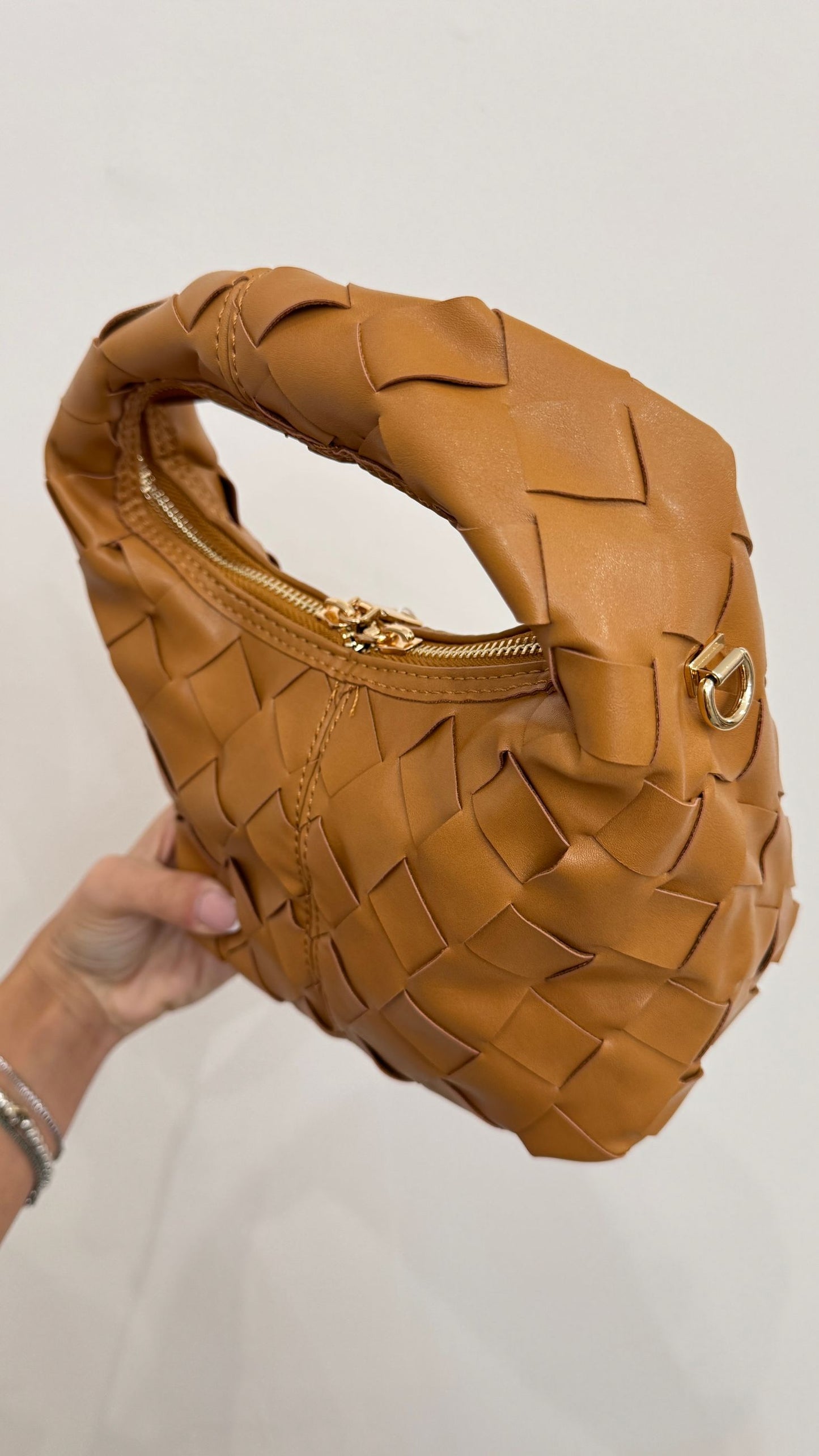 Borsa 'Braid' cuoio