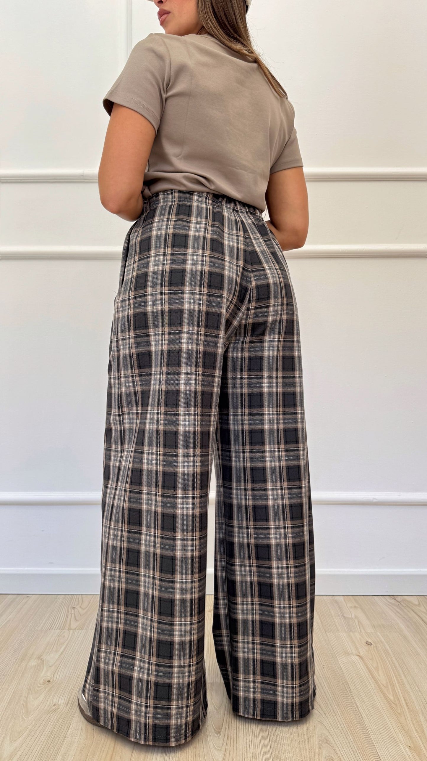 Pantalone a quadri flanella