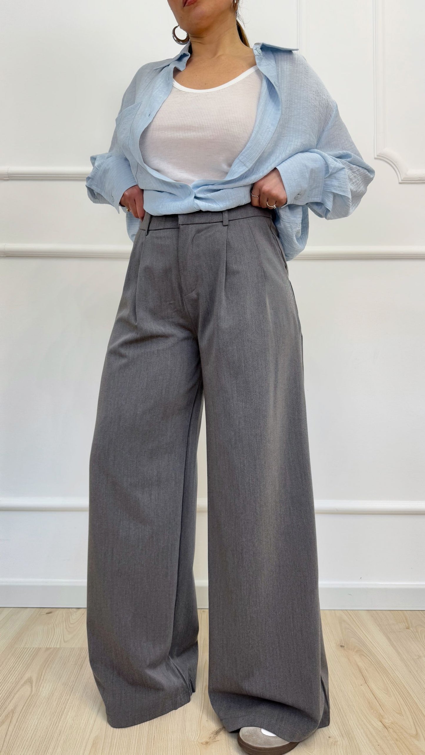 Pantalone palazzo con pences 'Classic'