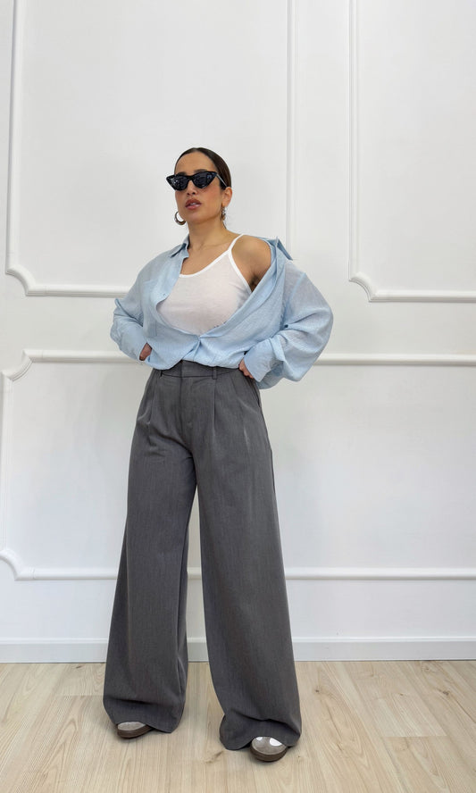Pantalone palazzo con pences 'Classic'