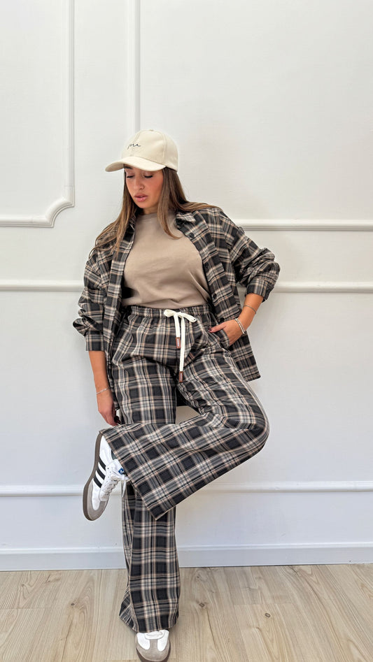 Pantalone a quadri flanella