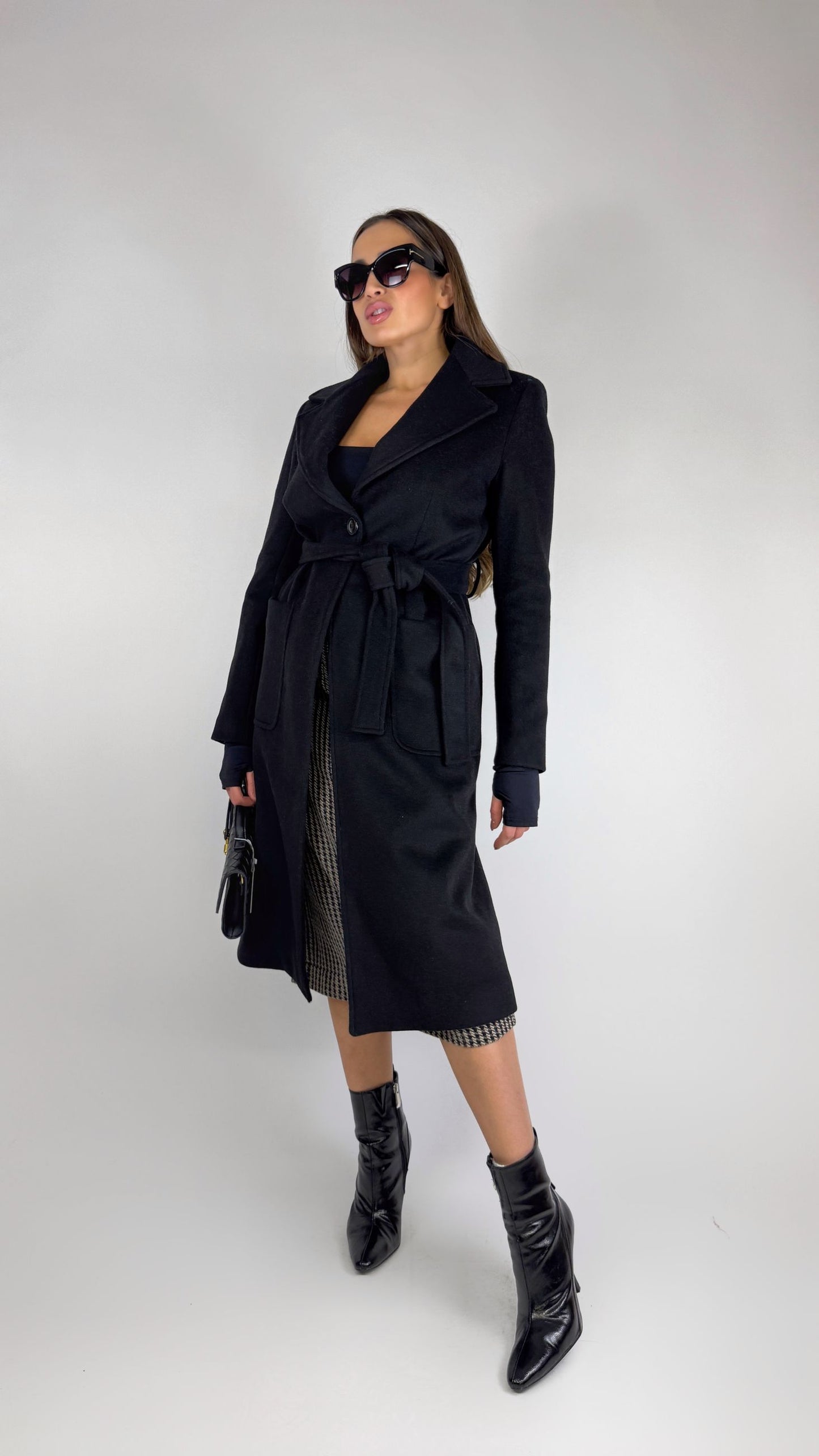 Cappotto Monopetto Nero 'By Miriam Russo'