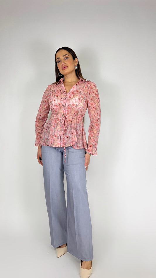 Pantalone palazzo liscio