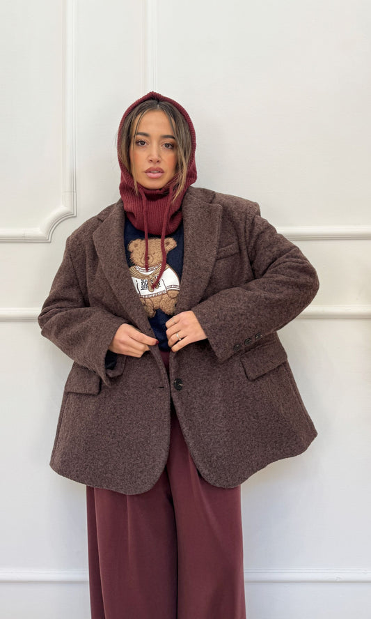 Giacca cappottino marrone