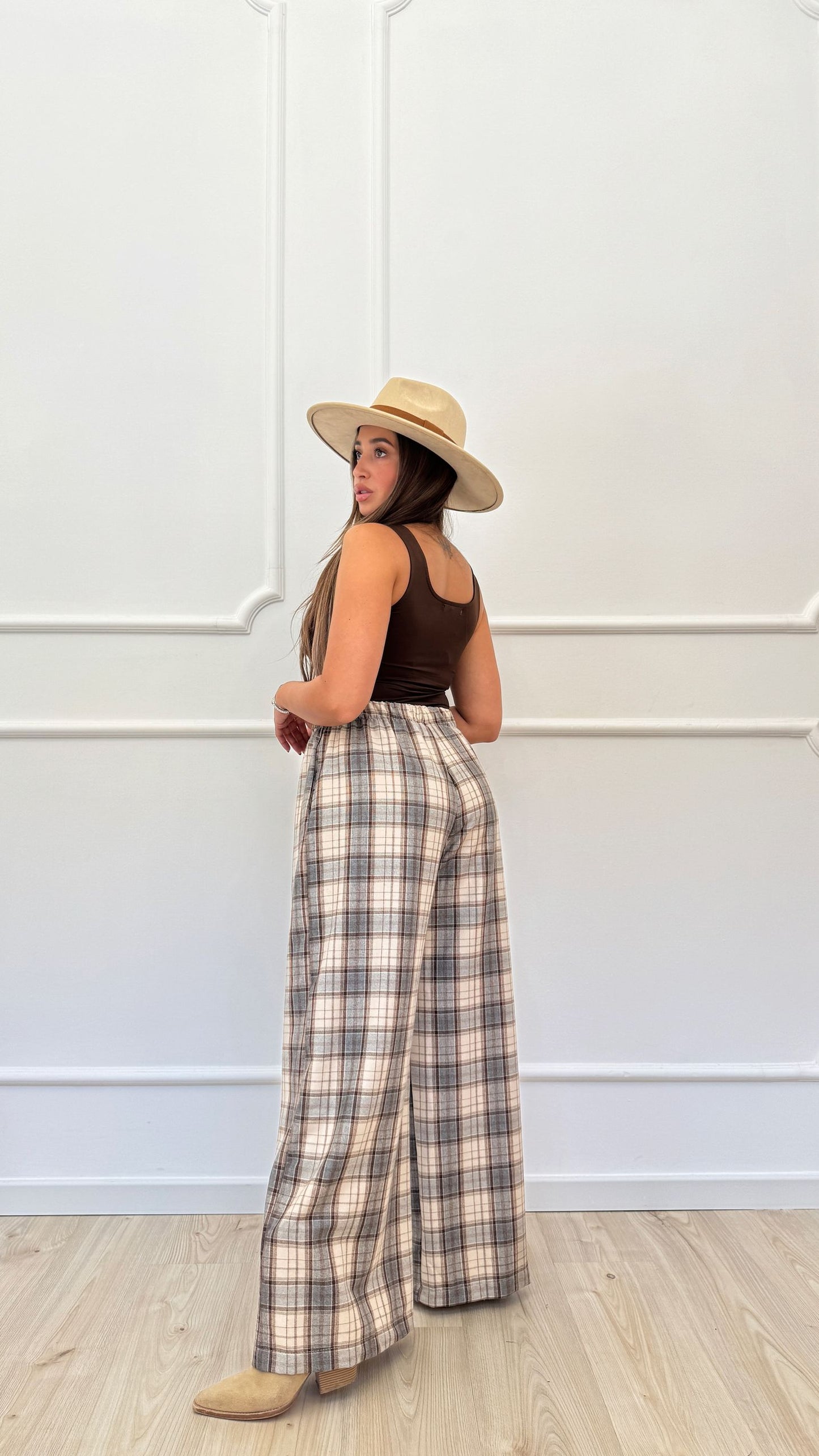 Pantalone a quadri flanella