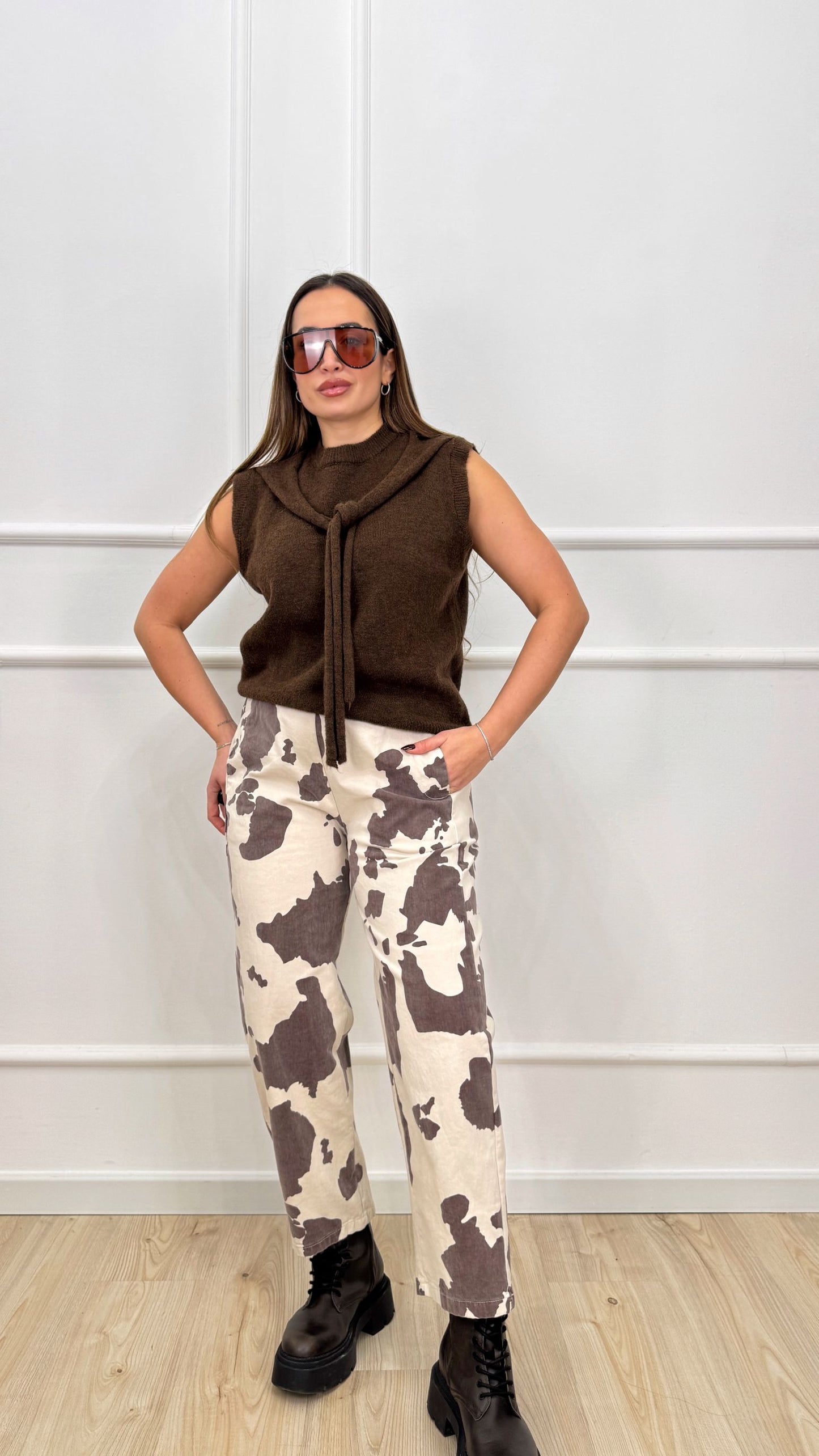 Pantalone ballon muccato