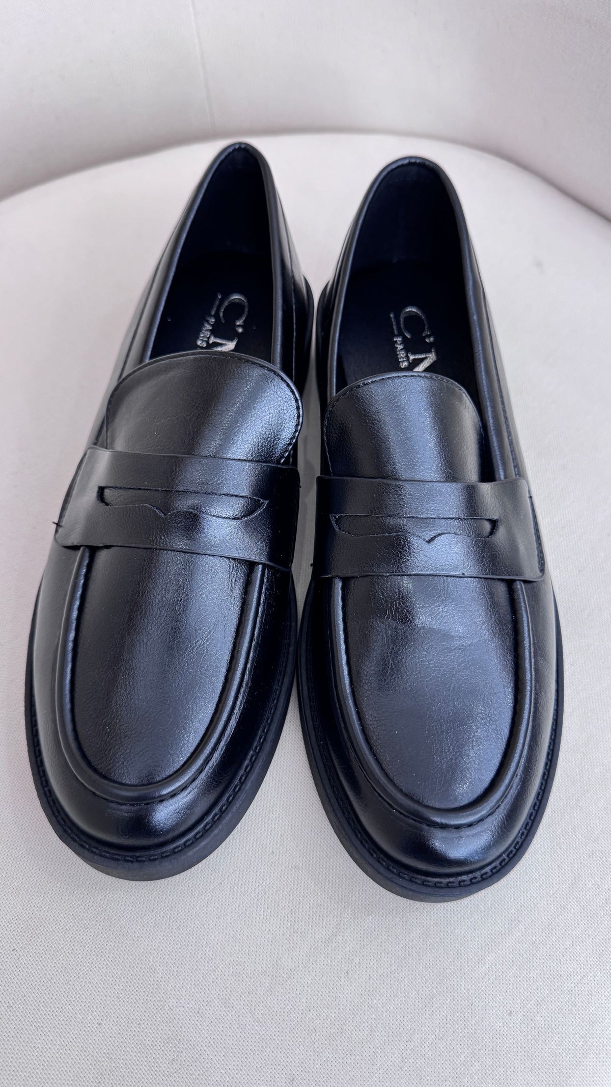Mocassino ecopelle nero